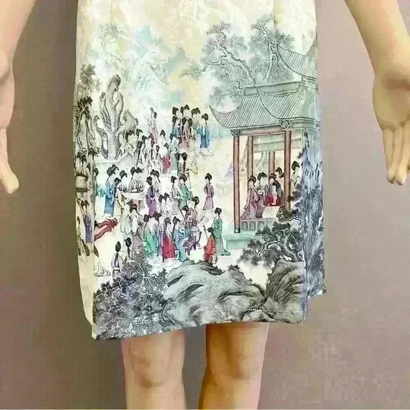 Vintage pastel green midi-dress - Picture 3 of 5